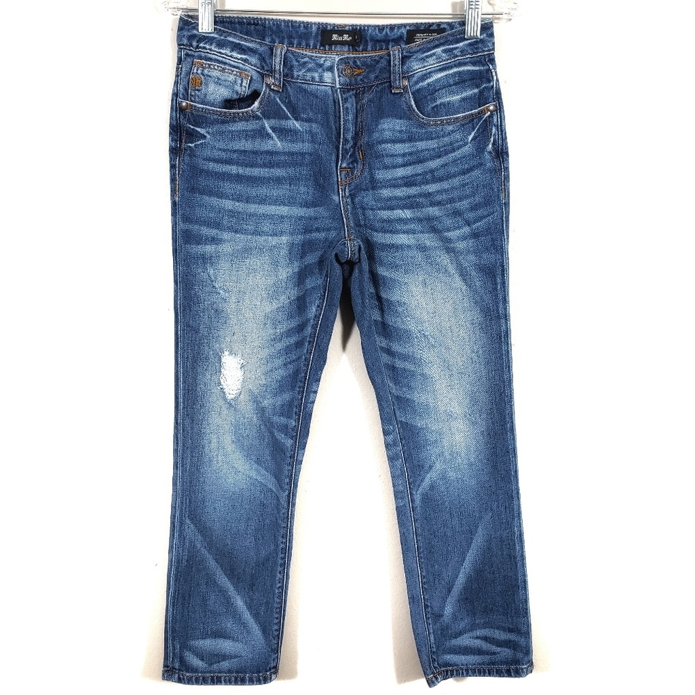 Miss Me Distressed Capris Size 25 Medium Wash